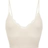 Crop top dos dentelle ligne Lingerie Le Bourget D54 BLANC NACRE T5-6