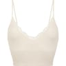 Crop top dos dentelle ligne Lingerie Le Bourget D54 BLANC NACRE T3-4