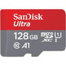 Carte mémoire sandisk ultra microsdxc + adaptateur sd 128gb 140mb/s uhs-i SDSQUAB-128G-GN6MA