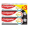 Colgate tube dentifrice total charbon 3x75ml