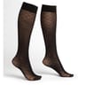 Mi-bas 30D semi opaque losange Bleuforêt NOIR AR5 TU