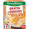 Fleury michon gratin d'endives au jambon supérieur conservation sans nitrite 280g