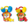 Seau bébé diam 13 décor assortis animaux garni plage