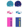 Set de natation beuchat lunettes et bonnet silicone serviette enfant