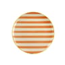 Assiette plate parasol 26cm en gres orange