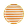 Assiette dessert parasol 19cm en gres orange