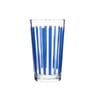 Lot 3 gobelets parasol 34cl en verre couleur bleu