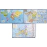 Sous main géographie assortis pvc france dom tom europe