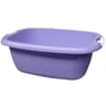 Bassine rectangle 36 litres parme avec poignées soft touch