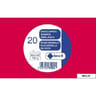 Clairefontaine 20 enveloppes visite groseille 9x14 cm 120 grammes auto-adhésives