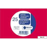 Clairefontaine 25 cartes de visite groseille 8.2x12.8 cm 210 grammes