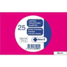 Clairefontaine 25 cartes de visite fuschia 8.2x12.8 cm 210 grammes