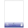 Clairefontaine 50 feuilles de papier couleur 21x29.70 cm 120 grammes blanc sous film