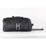 Sac de voyage à roulettes noir et blanc 72cm cora