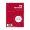 100 enveloppes auto adhésives 114x162 mm