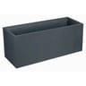 Jardinière volcania 99,5x39 - 5x43.5 98l décor pierre anthracite