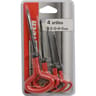 Chromatech jeu de 4 vrilles gainées 2-3-4-4, 7 mm