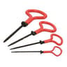 Chromatech jeu de 4 vrilles gainées 2-3-4-4, 7 mm