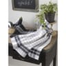 Lot de 2 torchons 43x68cm auberville noir et blanc
