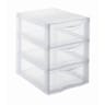 Mini tour ORGAMIX A5 3 TIROIRS TRANSPARENT