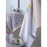 Lot de 2 torchons diandra gris 50x70cm 1 imprime / 1 eponge