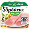 Fleury Michon jambon supérieur à l'étouffée conservation sans nitrite 2 tranches 70g