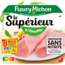 Fleury Michon jambon supérieur à l'étouffée conservation sans nitrite 8 tranches 280g