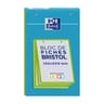 Oxford bloc bristol 125x300 30 fiches perforées q5/5 couleur