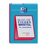 Oxford bloc bristol rouge 105x148 30 fiches non perforées q5/5