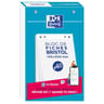 Oxford bloc bristol 125x200 60 fiches perforées q5/5 blanc