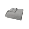 Plaid coral uni 150x200 gris