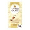 Ferrero rocher tablette chocolat blanc noisettes 90g