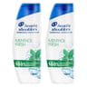 Head & shoulders base shampooing menthol 2x330ml