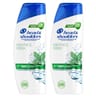 Head & shoulders base shampooing menthol 2x330ml
