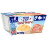 Nestlé p'tit gourmand crème dessert biscuitée dès 6 mois 4x100g