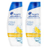Head & shoulders base shampooing citrus 2x330ml