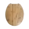 Abattant bambou charnieres inox frein de chute