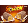 Lion 4 bûchettes chocolat caramel 334g
