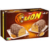 Lion 4 bûchettes chocolat caramel 334g
