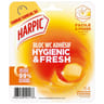 Harpic bloc wc adhésif hygienic&fresh fraîcheur d'agrumes x4