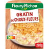 Fleury michon gratin de choux-fleurs au jambon 280g