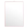 Miroir avec crochet pied mobile pour suspendre ou poser 23x30