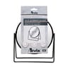 Miroir double face x1x2 sur pied métal noir diam 17cm