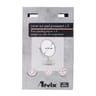 Miroir double face x1x5 sur pied base métal coloris blanc