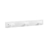 Porte manteau 3 têtes bois coloris blanc