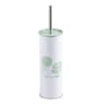 Pot a balai metal imprime kimono vert couvercle plat
