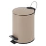 Poubelle natural 3l couvercke plat metal