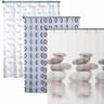 Rideau de douche textile imprime motifs assortis 180x200