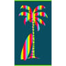 Drap de plage velours jacquard 90x160cm 400g/m palmtak
