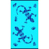Drap de plage velours jacquard 90x160cm 400g/m lezardo